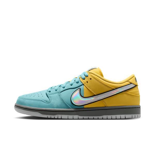 Nike SB Dunk Low Pro "Muni Fast Pass" Lightening- Wolf Grey- Denim- Turquoise-Black Sheep Skate Shop