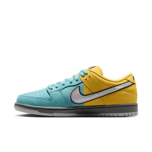 Nike SB Dunk Low Pro "Muni Fast Pass" Lightening- Wolf Grey- Denim- Turquoise-Black Sheep Skate Shop