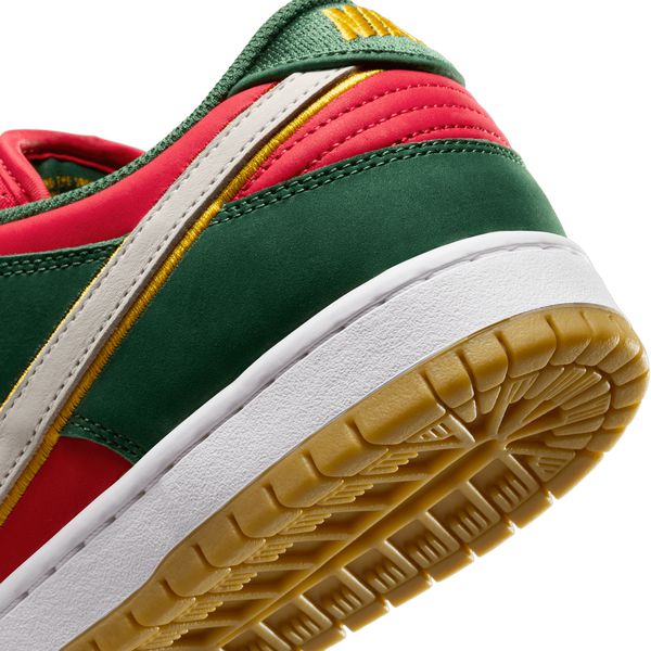 Nike SB Dunk Low Pro Premium "Super Sonics" Fir - White- University Gold - Fire Red-Black Sheep Skate Shop