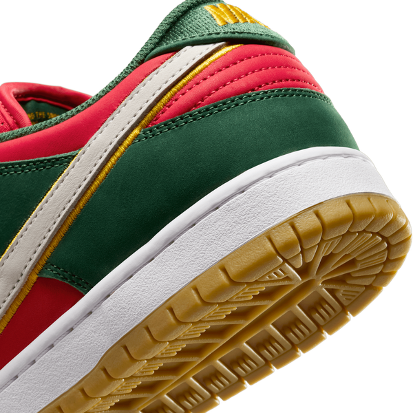 Nike SB Dunk Low Pro Premium "Super Sonics" Fir - White- University Gold - Fire Red-Black Sheep Skate Shop