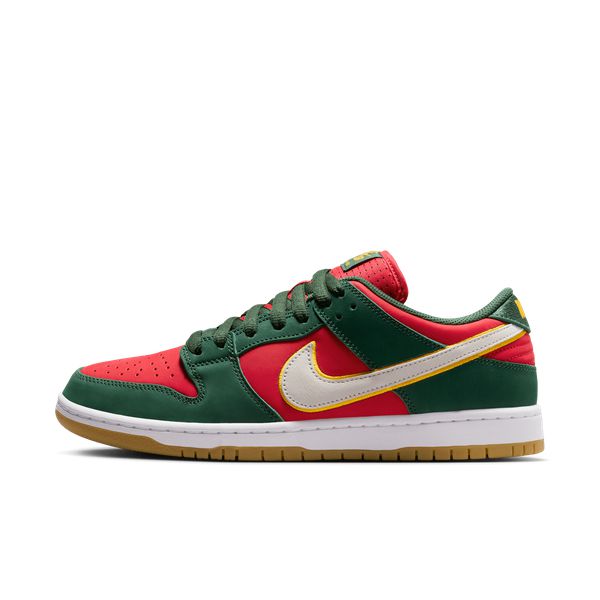 Nike SB Dunk Low Pro Premium "Super Sonics" Fir - White- University Gold - Fire Red-Black Sheep Skate Shop