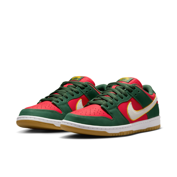 Nike SB Dunk Low Pro Premium "Super Sonics" Fir - White- University Gold - Fire Red-Black Sheep Skate Shop