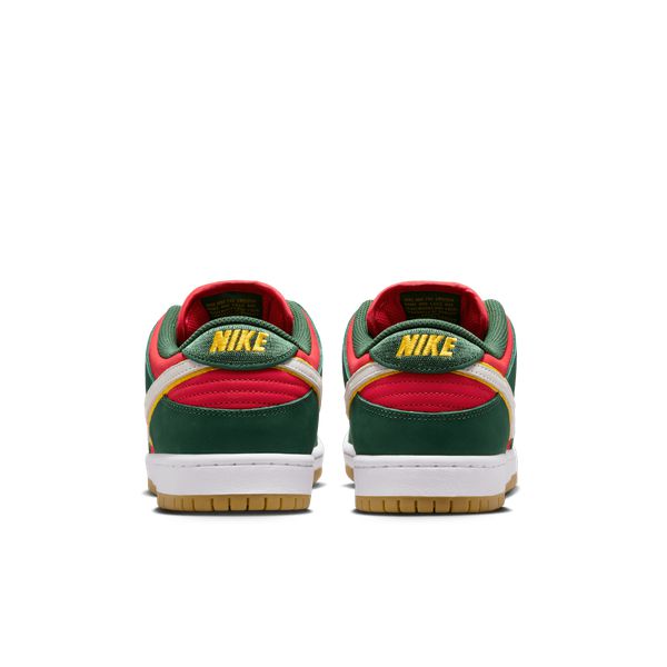 Nike SB Dunk Low Pro Premium "Super Sonics" Fir - White- University Gold - Fire Red-Black Sheep Skate Shop