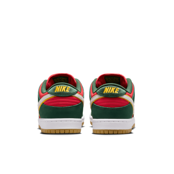 Nike SB Dunk Low Pro Premium "Super Sonics" Fir - White- University Gold - Fire Red-Black Sheep Skate Shop