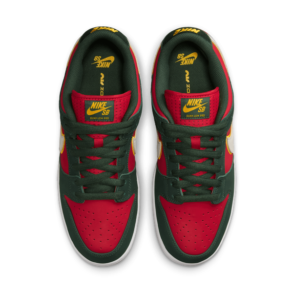 Nike SB Dunk Low Pro Premium "Super Sonics" Fir - White- University Gold - Fire Red-Black Sheep Skate Shop