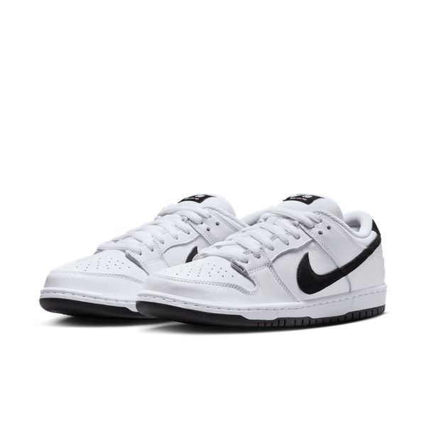 Nike SB Dunk Low Pro White - Black - Black-Black Sheep Skate Shop