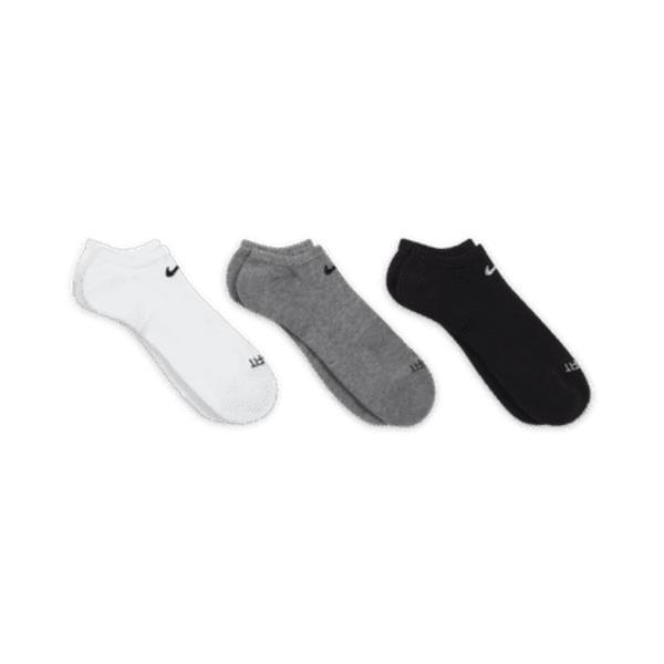 Nike SB Everyday Plus No-Show Socks 3-Pack Black - White - Grey-Black Sheep Skate Shop