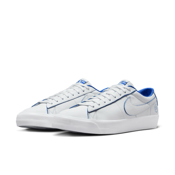 Nike SB Grant Taylor 20 Years Blazer Low Pro GT Premium Summit White - Game Royal-Black Sheep Skate Shop