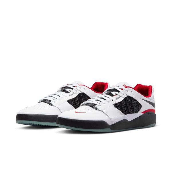 Nike SB Ishod Wair Premium Leather White - Black - University Red-Black Sheep Skate Shop