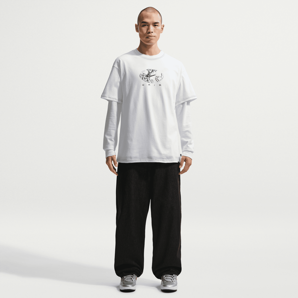 Nike SB Ishod Wair Skate Tee White-Black Sheep Skate Shop