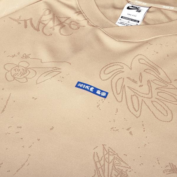 Nike SB Jacquard Skate Jersey Top Desert Brown-Black Sheep Skate Shop