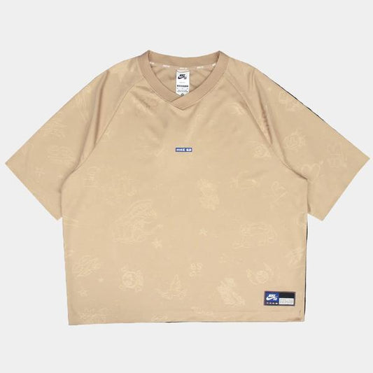 Nike SB Jacquard Skate Jersey Top Desert Brown-Black Sheep Skate Shop