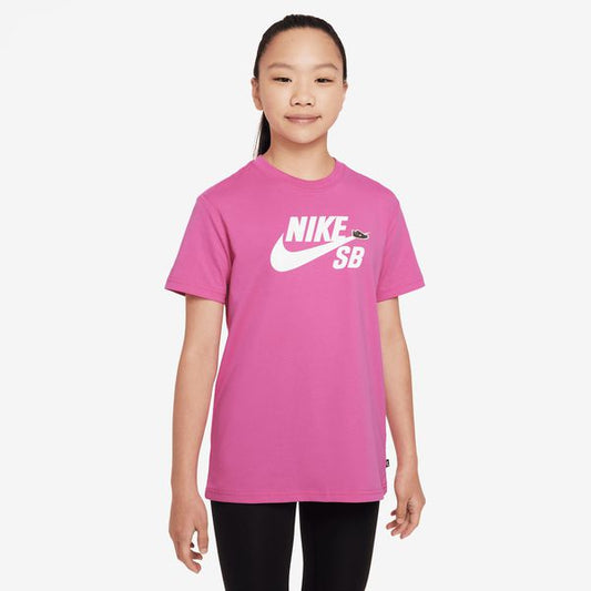Nike SB Kids' Embroidered Skate Tee Alchemy Pink-Black Sheep Skate Shop