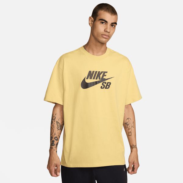 Nike SB Logo Skate Tee Saturn Gold Black Sheep Skate Shop