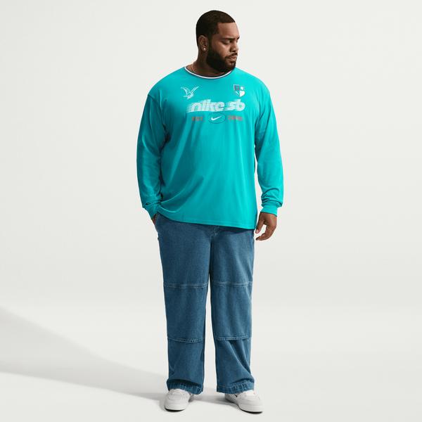 Nike SB Long Sleeve Skate T-Shirt Green Energy-Black Sheep Skate Shop