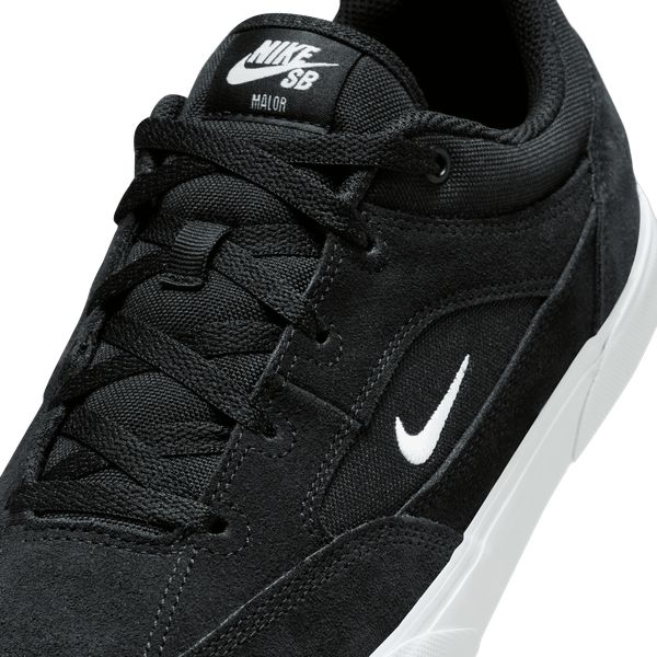 Nike SB Malor Skate Shoes Black - White - Black-Black Sheep Skate Shop