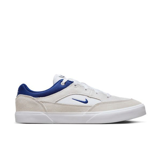 Nike SB Malor Skate Shoes White - Deep Royal Blue - Platinum Tint-Black Sheep Skate Shop