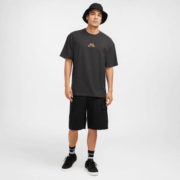 Nike SB Max90 Embroidered Camo Graphic Skate Tee Off Noir - Medium Olive-Black Sheep Skate Shop