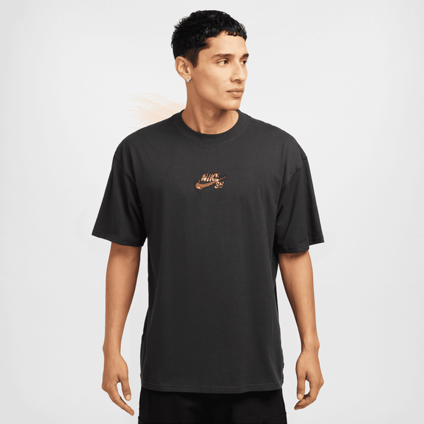 Nike SB Max90 Embroidered Camo Graphic Skate Tee Off Noir - Medium Olive-Black Sheep Skate Shop