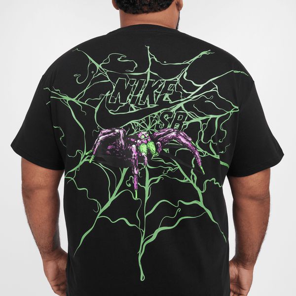 Nike SB OC Spider Glow In The Dark Graphic Skate Tee Black-Black Sheep Skate Shop