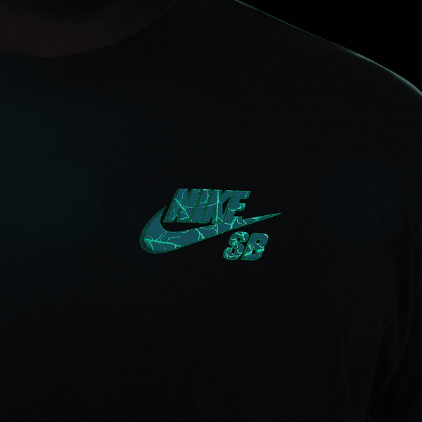 Nike SB OC Spider Glow In The Dark Graphic Skate Tee Vintage Green-Black Sheep Skate Shop