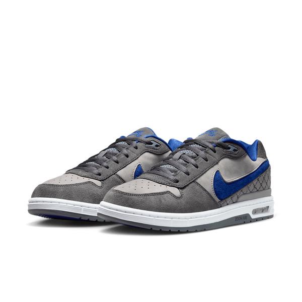 Nike SB Paul Rodriguez P-Rod Zoom Air Low Flint Grey - Deep Royal Blue-Black Sheep Skate Shop