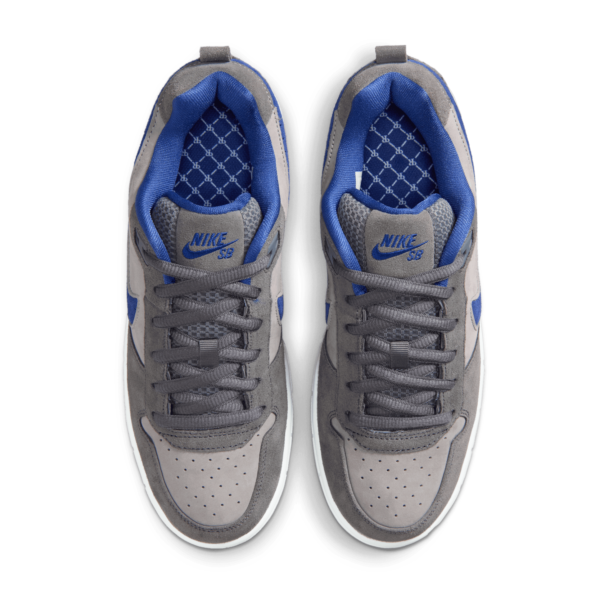 Nike SB Paul Rodriguez P-Rod Zoom Air Low Flint Grey - Deep Royal Blue-Black Sheep Skate Shop