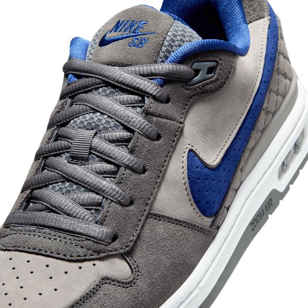 Nike SB Paul Rodriguez P-Rod Zoom Air Low Flint Grey - Deep Royal Blue-Black Sheep Skate Shop
