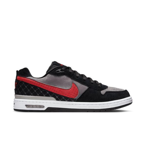 Nike SB Paul Rodriguez P-Rod Zoom Air Low QS Black - Varsity Red - Flint Grey-Black Sheep Skate Shop