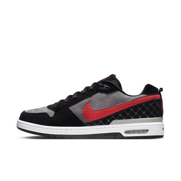Nike SB Paul Rodriguez P-Rod Zoom Air Low QS Black - Varsity Red - Flint Grey-Black Sheep Skate Shop