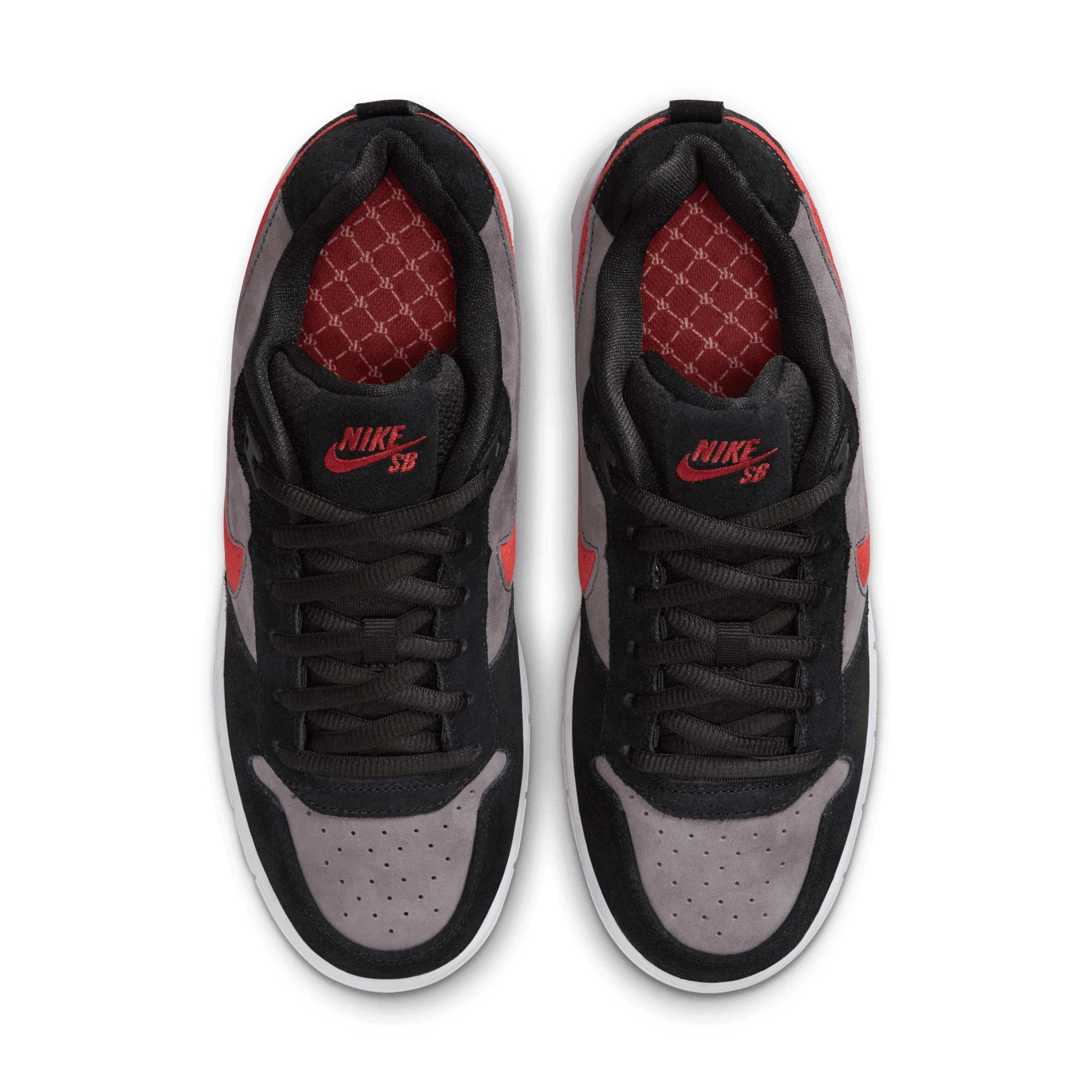 Nike SB Paul Rodriguez P-Rod Zoom Air Low QS Black - Varsity Red - Flint Grey-Black Sheep Skate Shop
