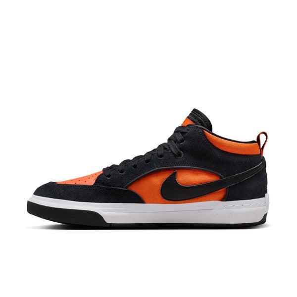 Nike SB React Leo Baker Skate Shoe Black - Orange - Electro-Black Sheep Skate Shop