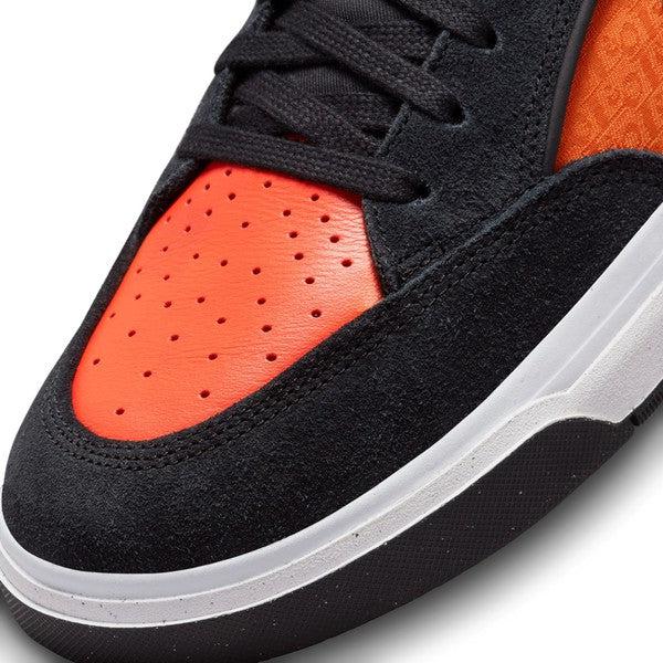 Nike SB React Leo Baker Skate Shoe Black - Orange - Electro-Black Sheep Skate Shop