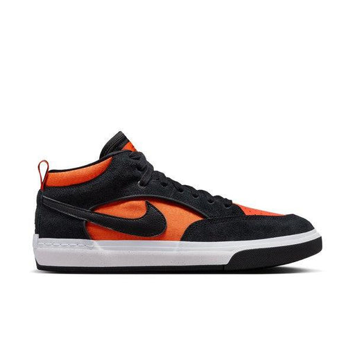 Nike SB React Leo Baker Skate Shoe Black - Orange - Electro-Black Sheep Skate Shop