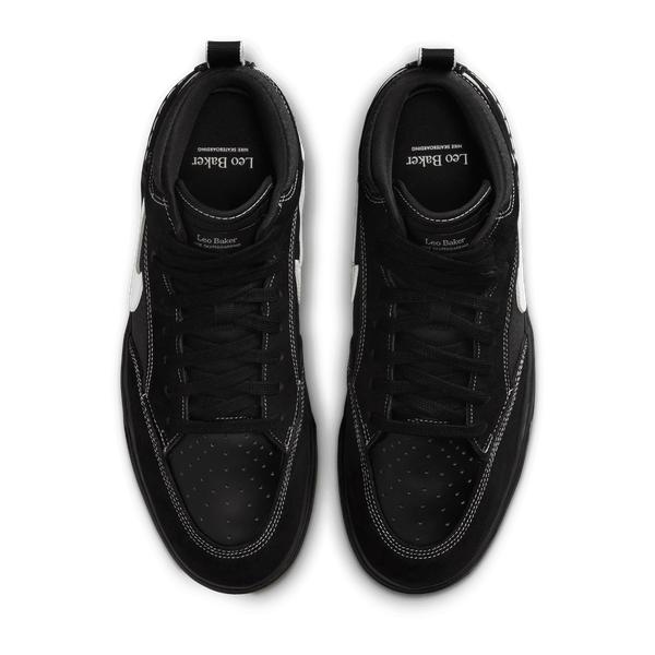 Nike SB React Leo Baker Skate Shoe Black - White - Gum - Light
