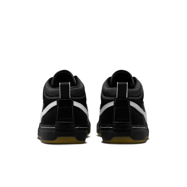 Nike SB React Leo Baker Skate Shoe Black - White - Gum - Light Brown-Black Sheep Skate Shop