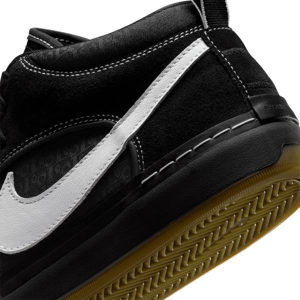 Nike SB React Leo Baker Skate Shoe Black - White - Gum - Light Brown-Black Sheep Skate Shop