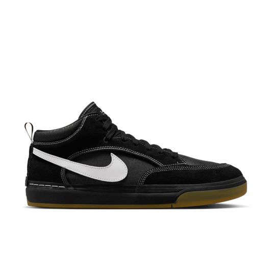 Nike SB React Leo Baker Skate Shoe Black - White - Gum - Light Brown-Black Sheep Skate Shop