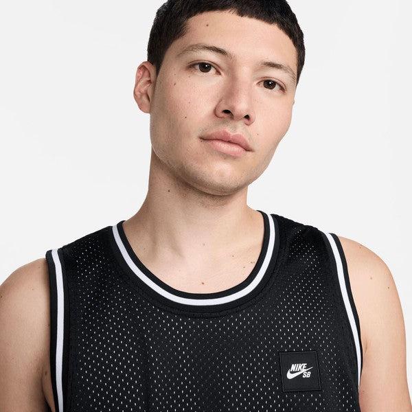 Nike SB Basketball Skate Jersey Black White L