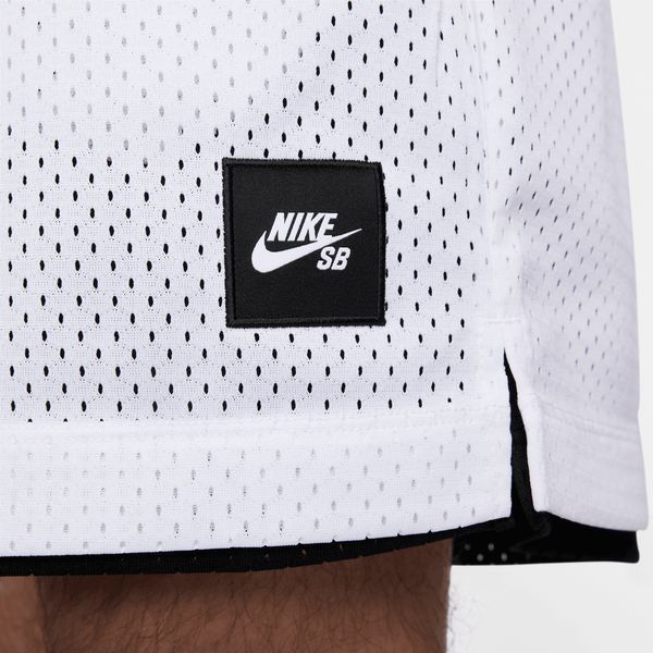 Nike SB Reversible Basketball Skate Shorts Black - White-Black Sheep Skate Shop