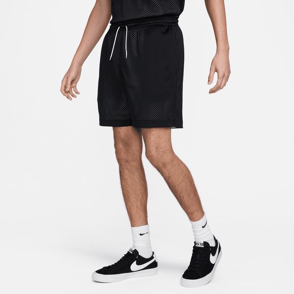 Nike SB Reversible Basketball Skate Shorts Black - White-Black Sheep Skate Shop