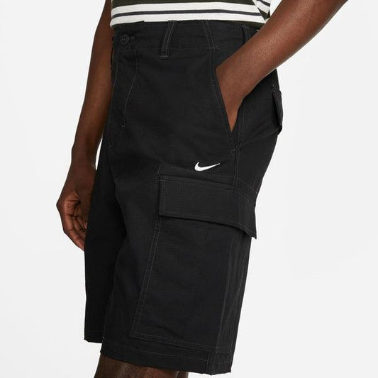 Nike SB Skate Cargo Shorts Black - White-Black Sheep Skate Shop