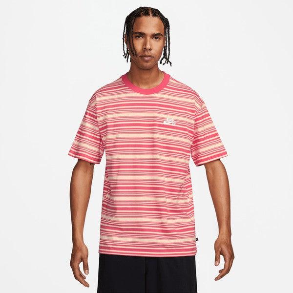 Nike SB Striped Embroidered Max90 Skate Tee Guava Ice-Black Sheep Skate Shop