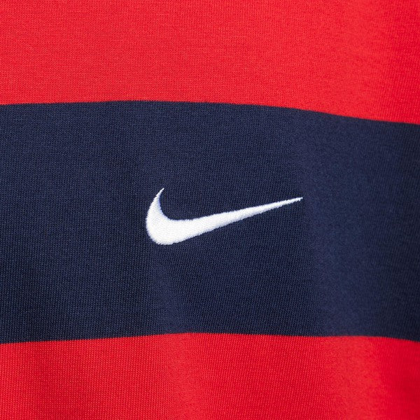Nike SB Striped Embroidered Skate T-Shirt University Red - Navy Blue-Black Sheep Skate Shop