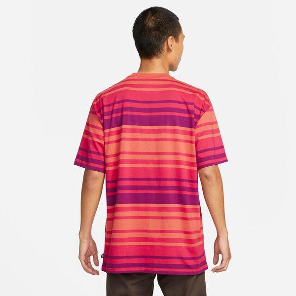 Nike SB Striped Skate T-Shirt Red Clay-Black Sheep Skate Shop