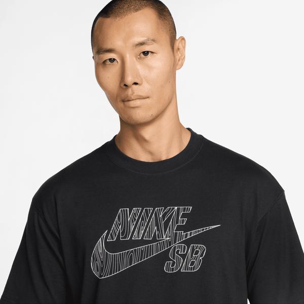 Nike SB Woodgrain Graphic Skate T-Shirt Black-Black Sheep Skate Shop