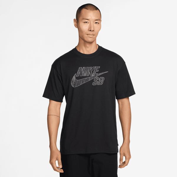 Nike SB Woodgrain Graphic Skate T-Shirt Black-Black Sheep Skate Shop