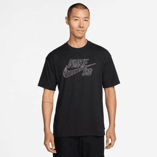 Nike SB Woodgrain Graphic Skate T-Shirt Black-Black Sheep Skate Shop