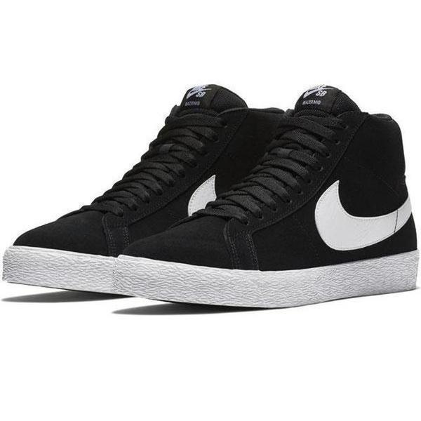 Nike SB Zoom Blazer Mid Black - White - White-Black Sheep Skate Shop