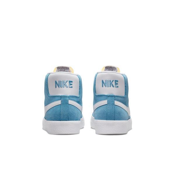 Nike SB Zoom Blazer Mid Cerulean Blue - White-Black Sheep Skate Shop
